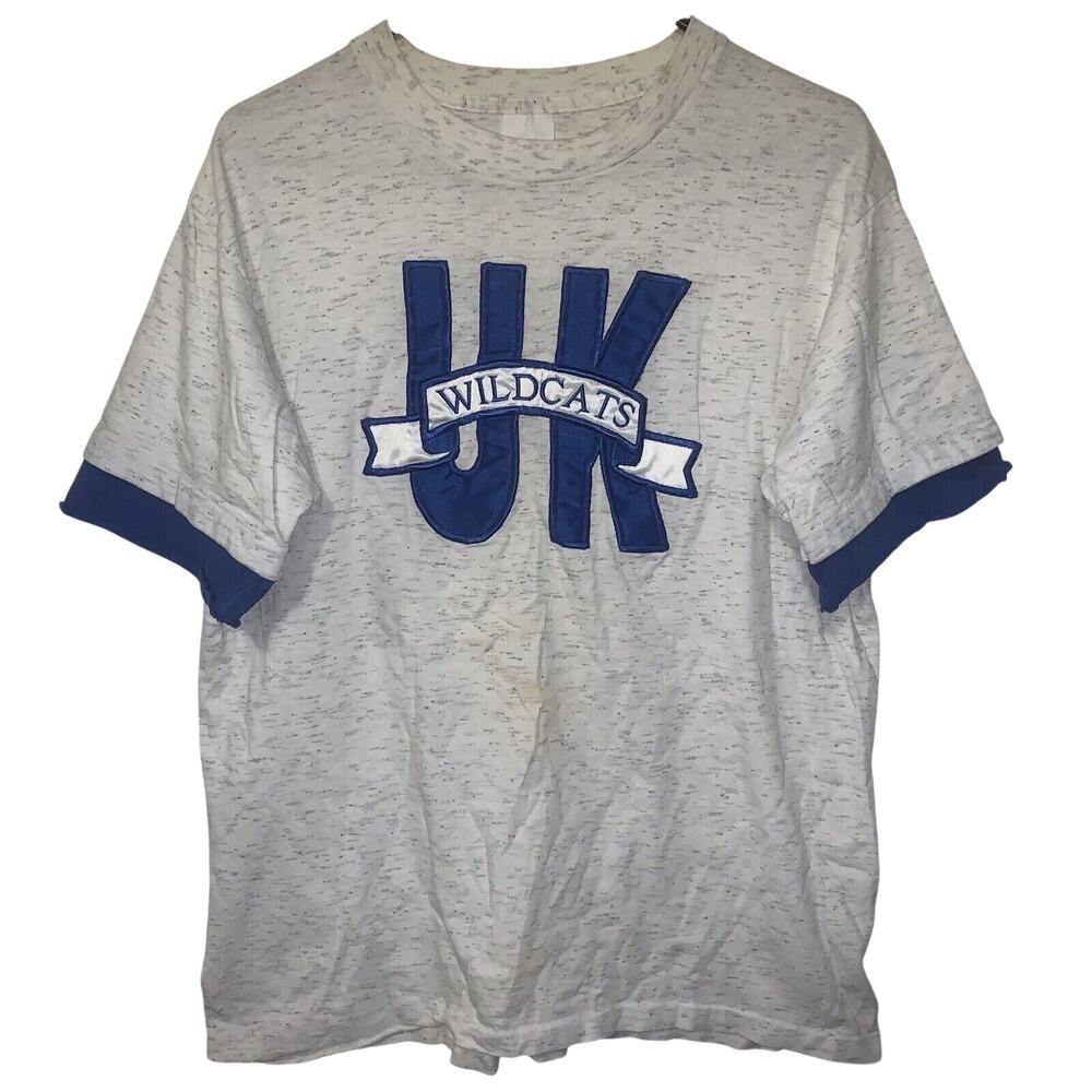 Vintage 90s University Kentucky Wildcats NCAA Single Stitch Shirt L USA